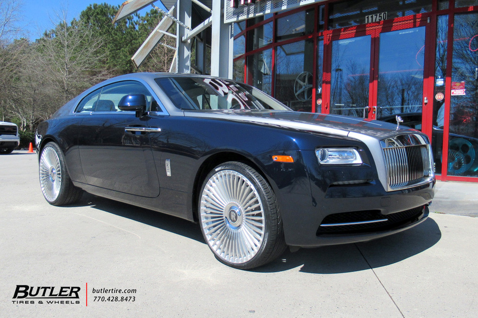 Rolls Royce Wraith with 24in AG Luxury AGL45 Wheels exclusively from