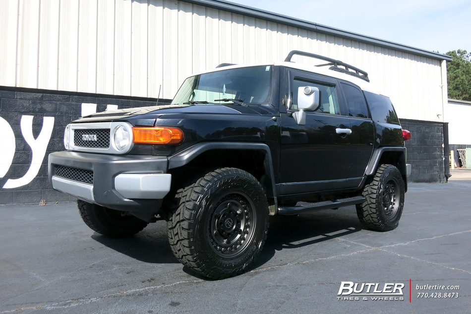 Toyota FJ Cruiser with 20in Black Rhino Armory Wheels exclusively from