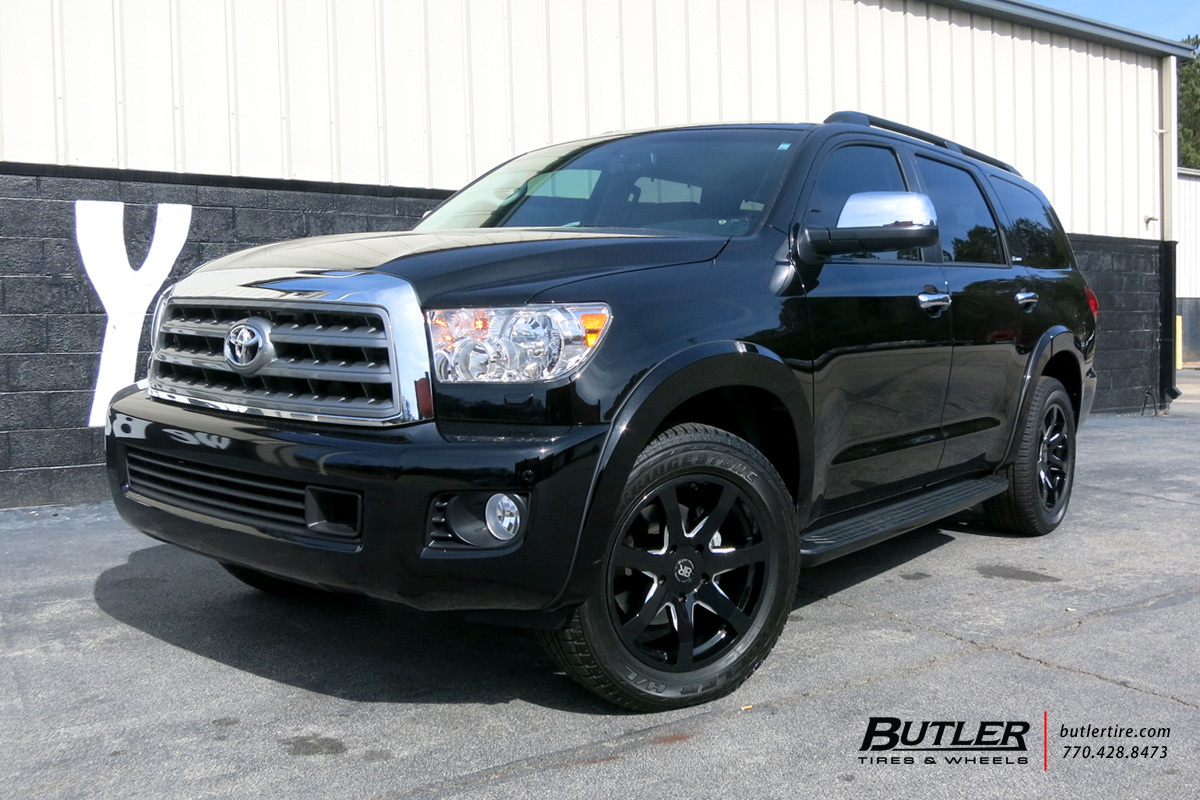 Toyota Sequoia with 20in Black Rhino Mozambique Wheels