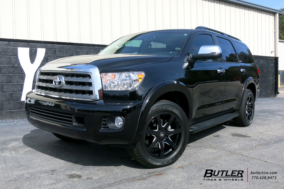 Toyota Sequoia with 20in Black Rhino Mozambique Wheels exclusively from