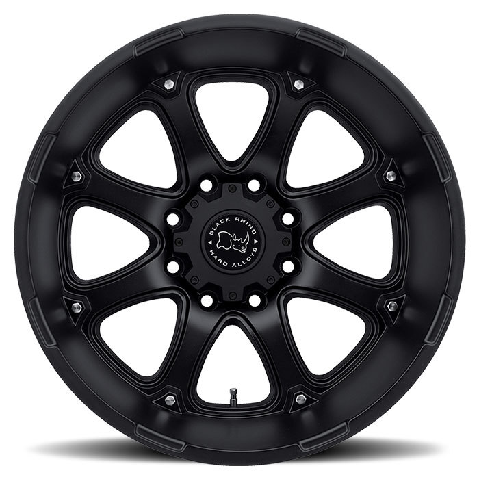Black Rhino Glamis Matte Black - 12 and 14 inch width Off Road Wheels - Face