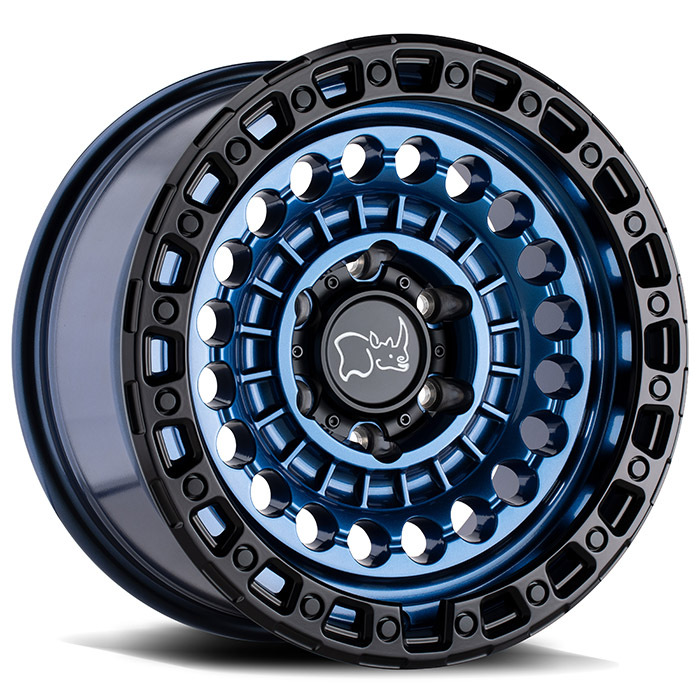 Black Rhino Sentinel Wheels Cobalt Blue with Black Edge Finish