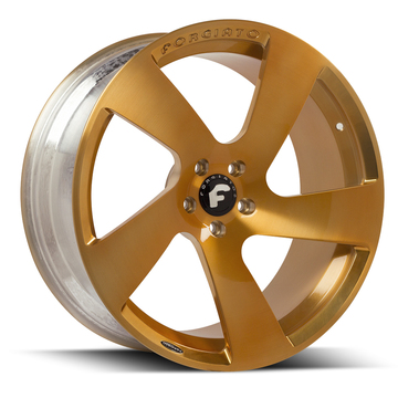 Forgiato Bullone-5-M Gold Finish Wheels