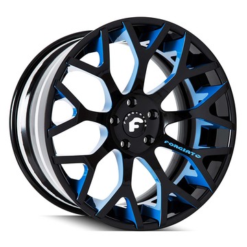 Forgiato Drea-ECL Blue and Black Finish Wheels
