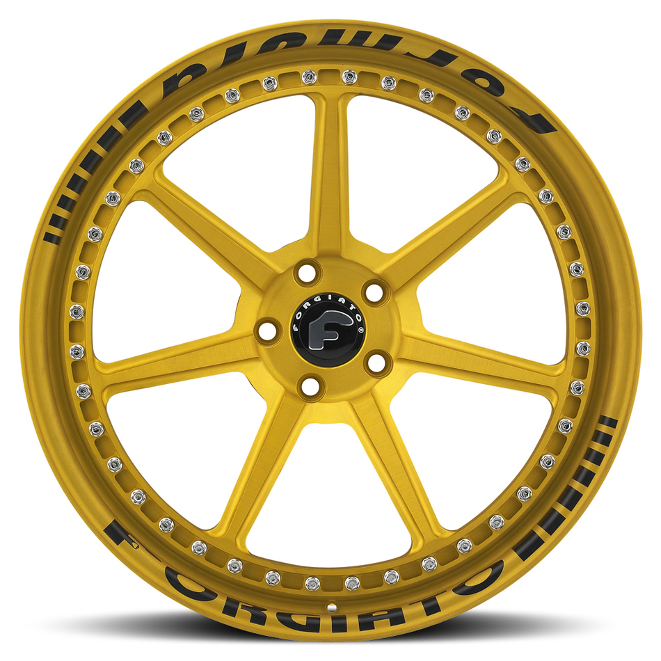 Forgiato F-Sette Gold Finish Wheels