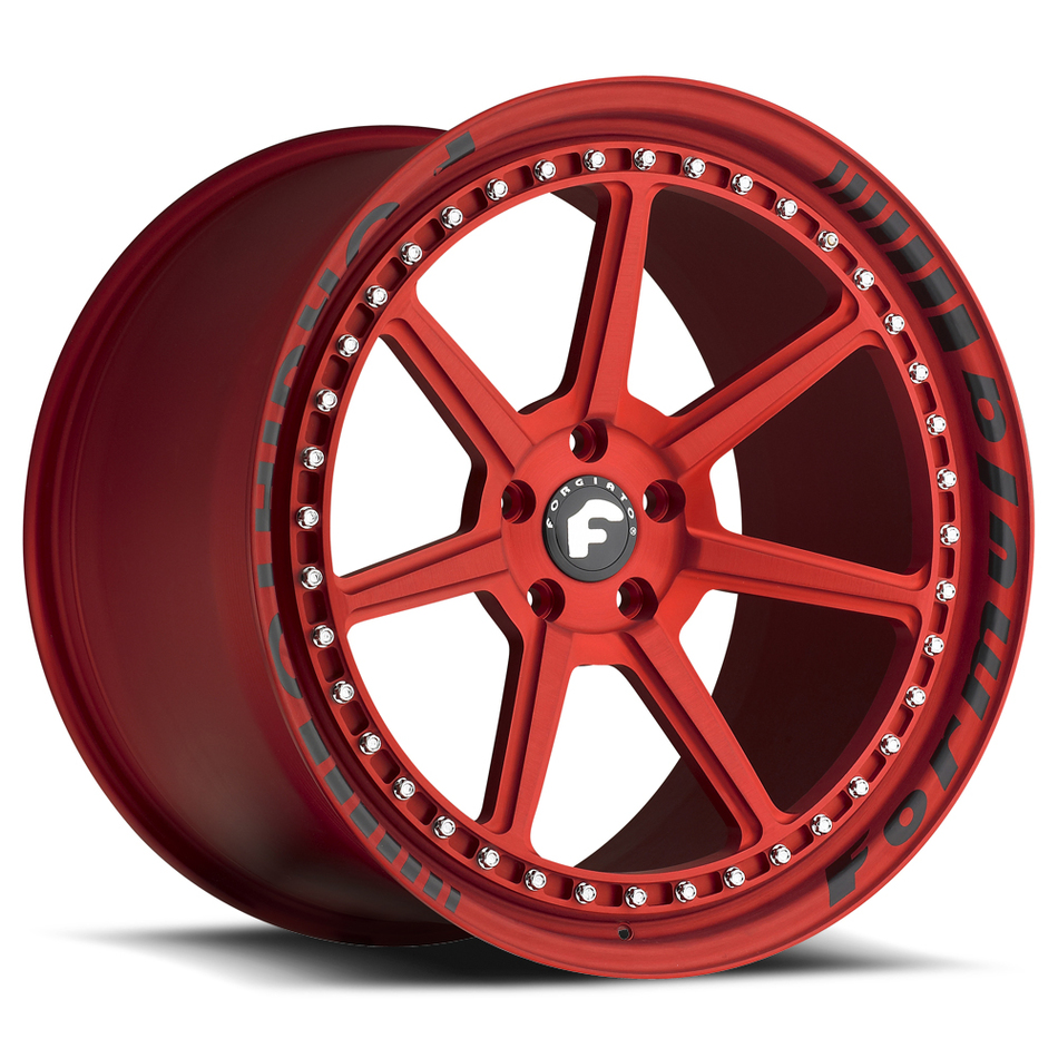 Forgiato F-Sette Red Finish Wheels