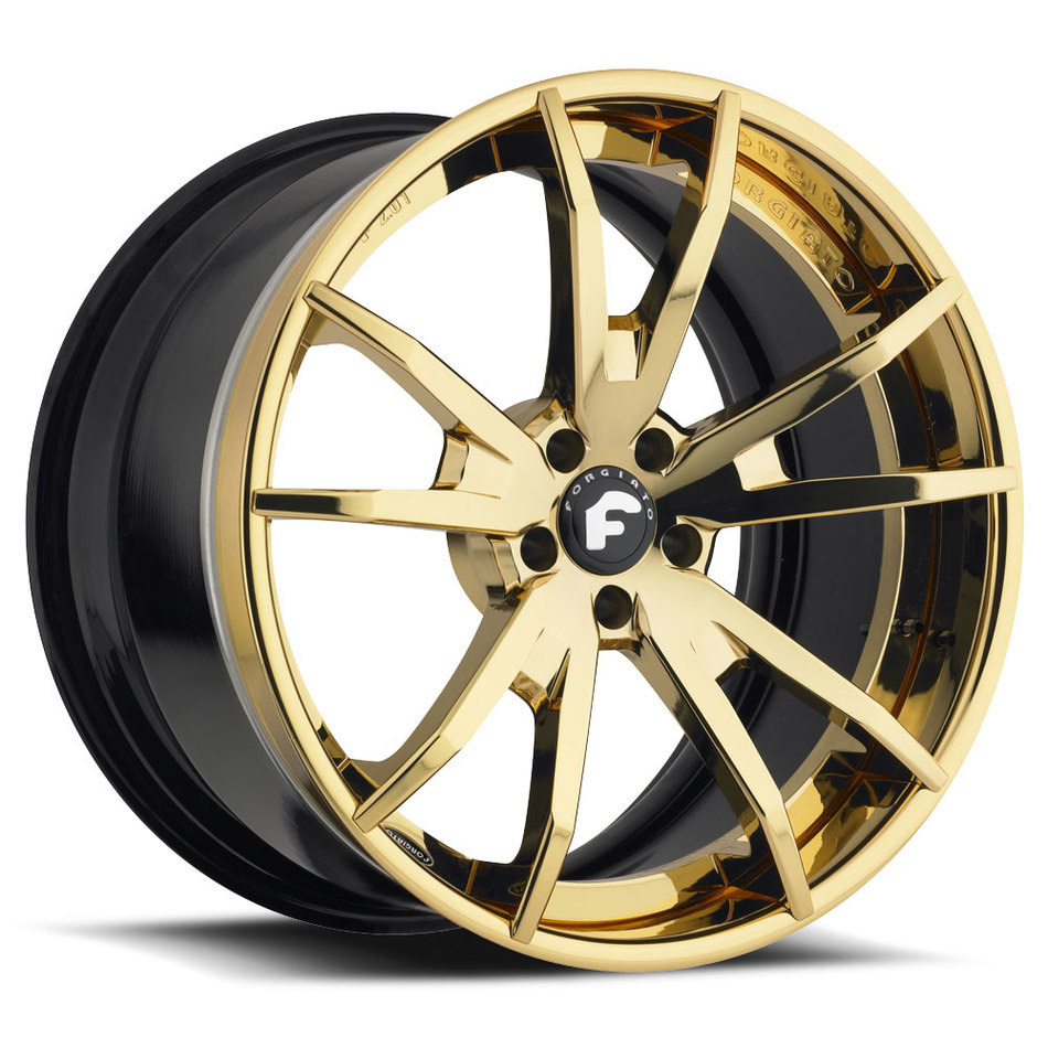 Forgiato F2.01 Gold Finish Wheels
