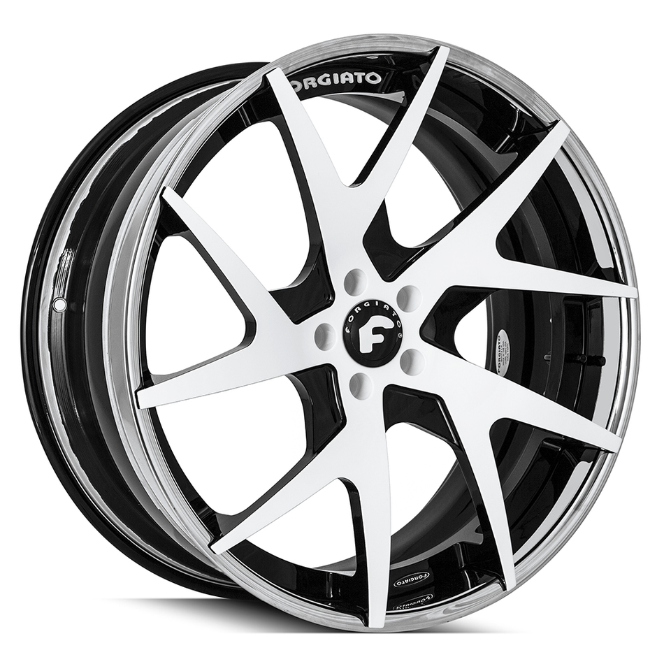 Forgiato F2.18-ECL White and Black Finish Wheels