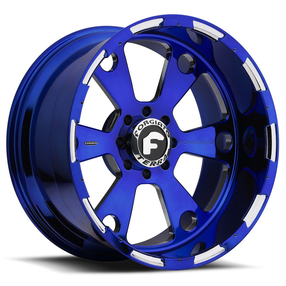 Forgiato Massa-T Blue and Chrome Finish Wheels