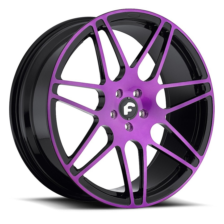 Forgiato Pinzette-M Purple and Black Finish Wheels