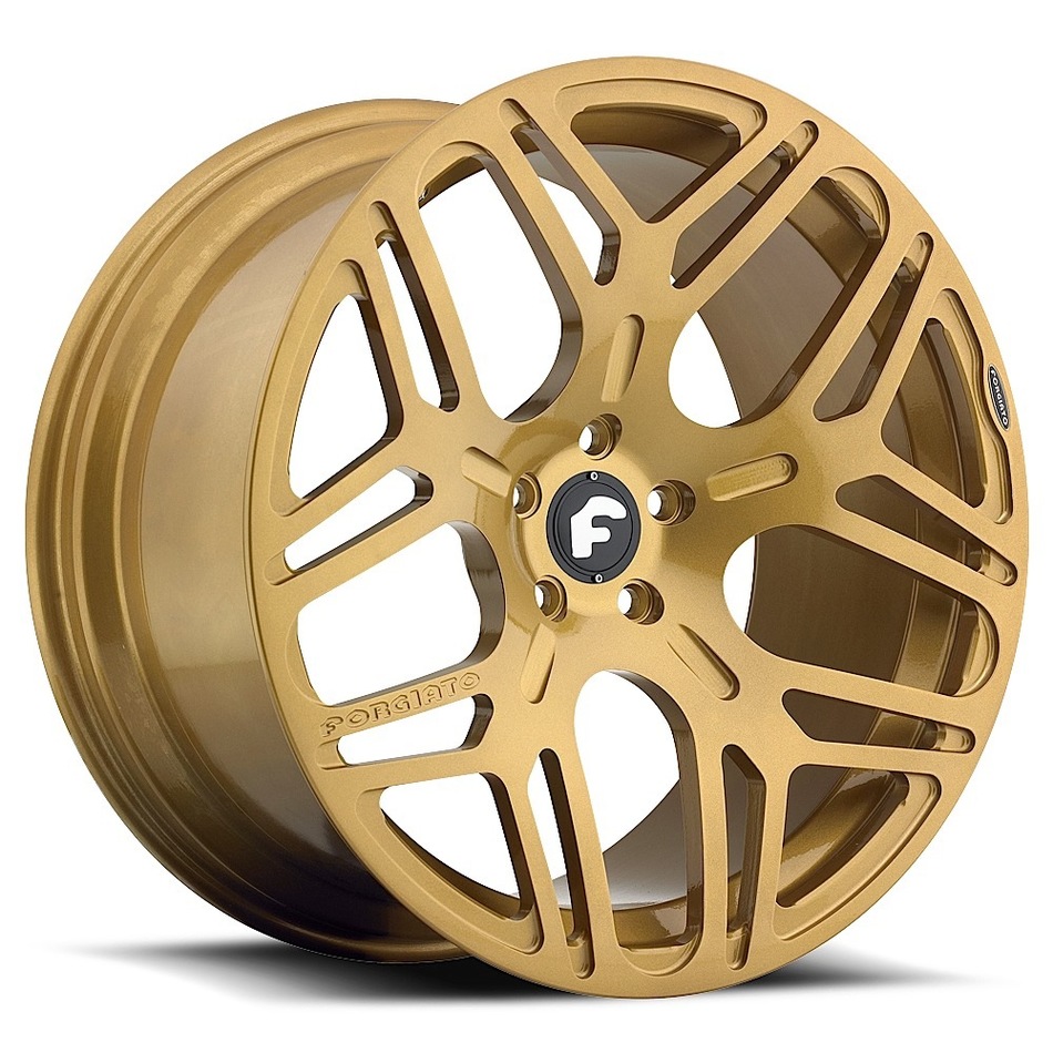 Forgiato Quadrato-M Gold Finish Wheels