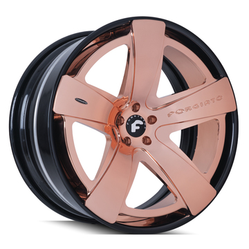 Forgiato Simplice-ECL Rose Gold and Black Finish Wheels