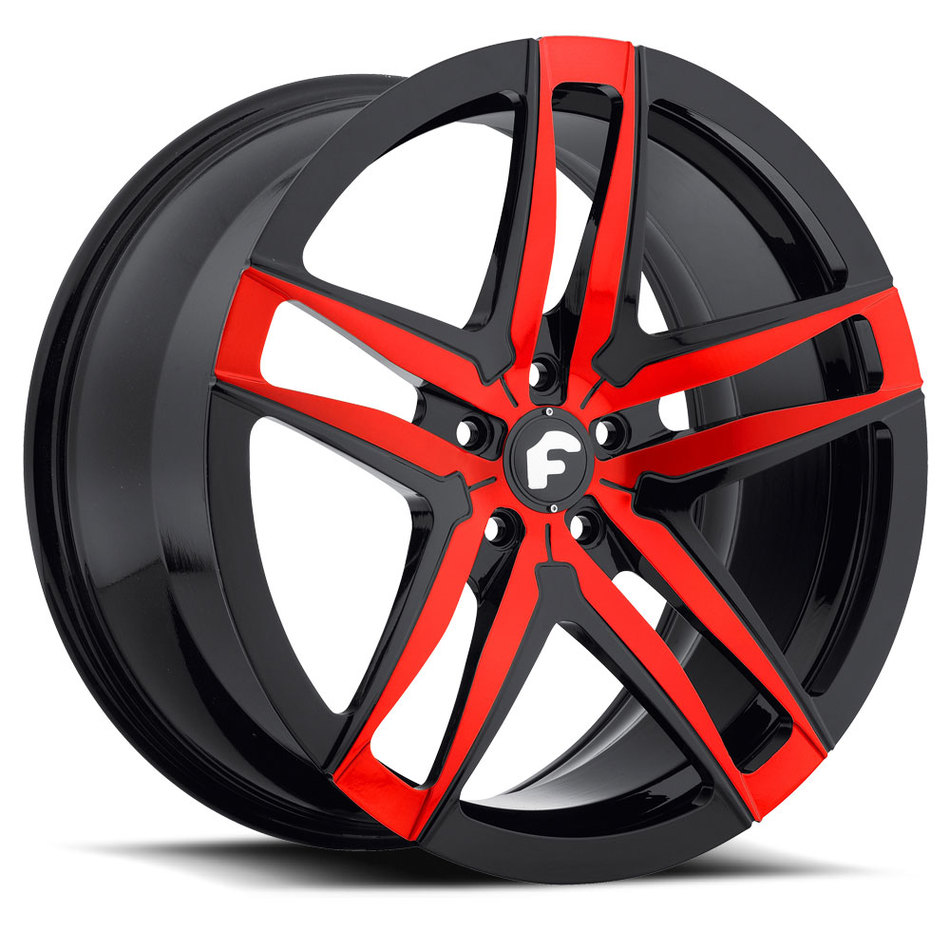 Forgiato Vizzo-M Red and Black Finish Wheels