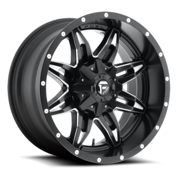 Fuel Lethal D567 Black and Milled Deep Lip Wheels
