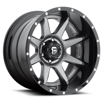 Fuel Rampage D238 Anthracite Center with Gloss Black Lip Two Piece Off-Road Wheels