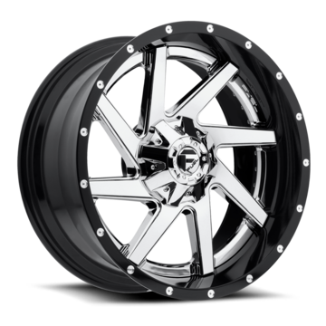 Fuel Renegade D263 Chrome Center with Gloss Black Lip Two Piece Off-Road Wheels
