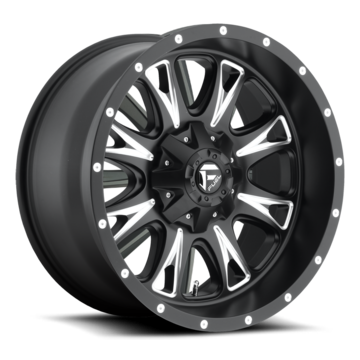 Fuel Throttle D513 Matte Black and Milled One Piece Off-Road Wheels