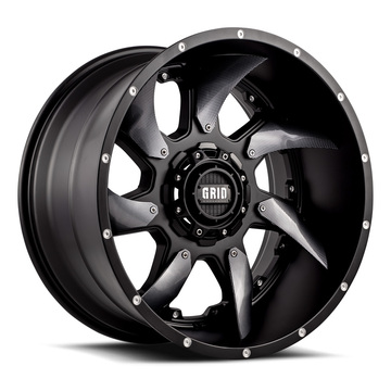 Grid Offroad GD1 Matte Black with Carbon Fiber Inserts Finish Wheels