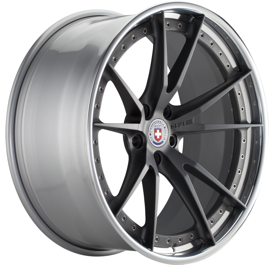 HRE S104 Brushed Tinted Face with Polished Lip Finish Wheels