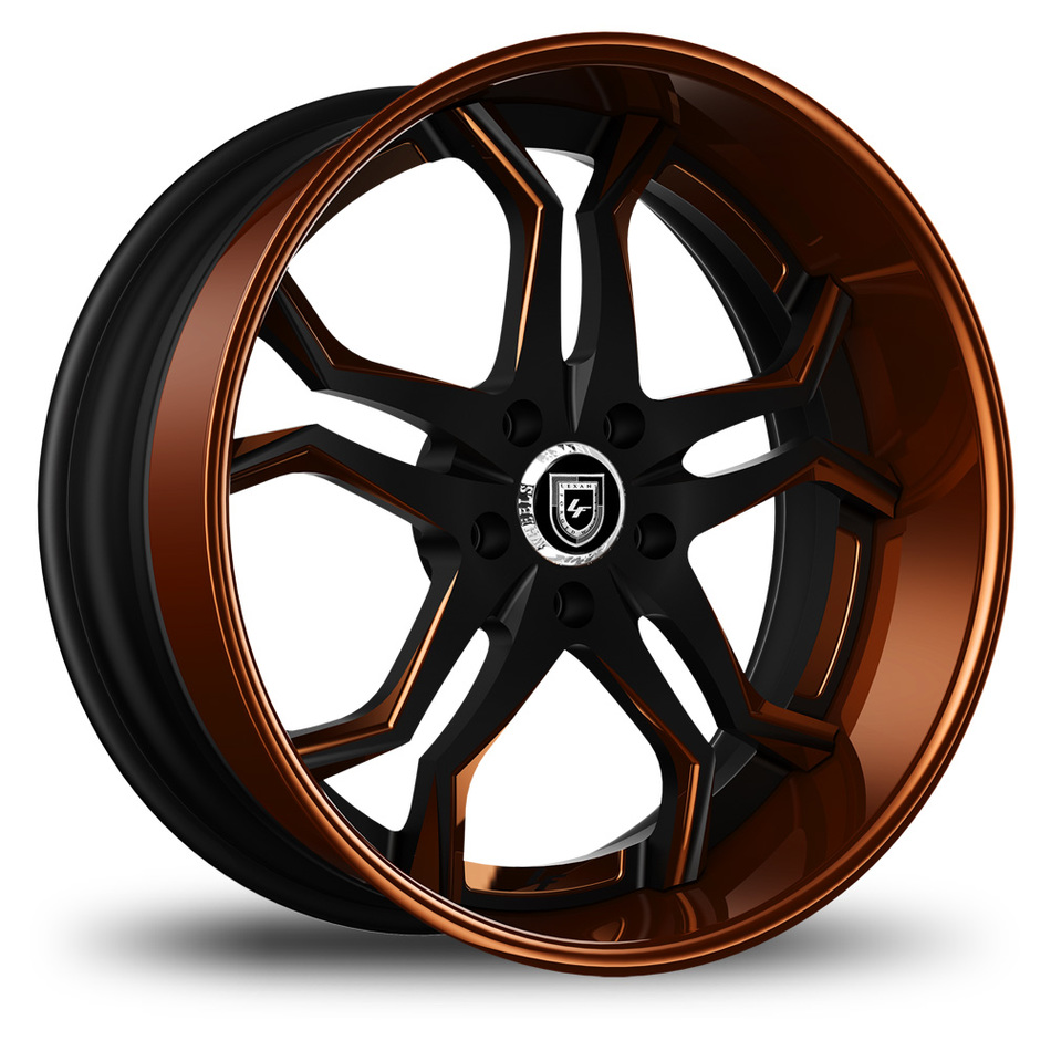 Lexani 752 Opal Custom Black and Brown Finish Wheels