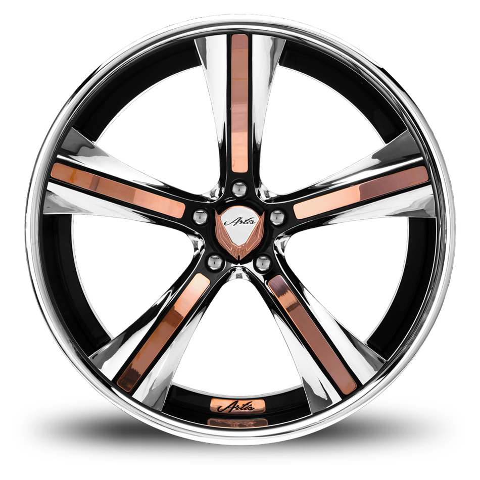 Lexani Nouveau Custom Painted with Copper Inserts Wheels