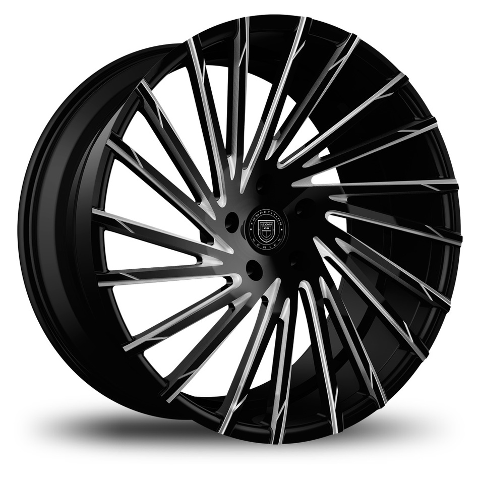 Lexani Wraith Black with Machined Accents Finish Wheels