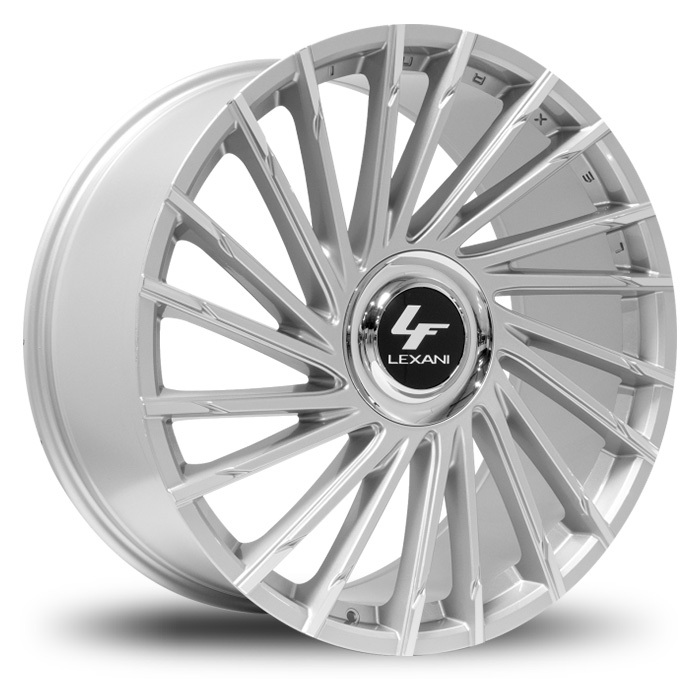 Lexani Wraith XL Wheels - Silver with Machined Tips Finish