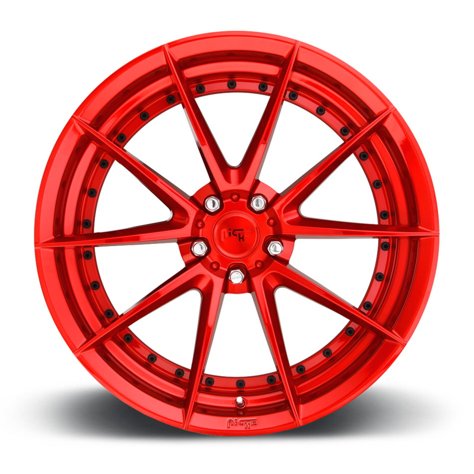 Niche Sector M213 Candy Red Finish Wheels