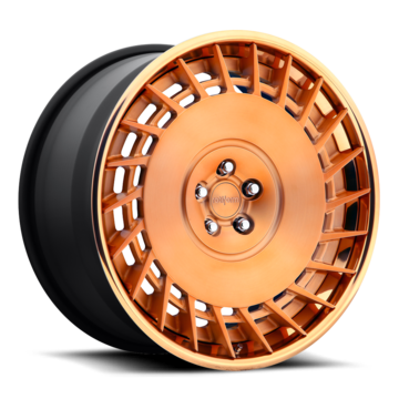Rotiform CBU Forged Custom Brushed Matte Rose Gold Finish Wheels
