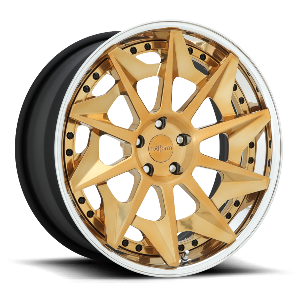 Rotiform CVT Forged Custom Brushed Candy Gold Finish Wheels