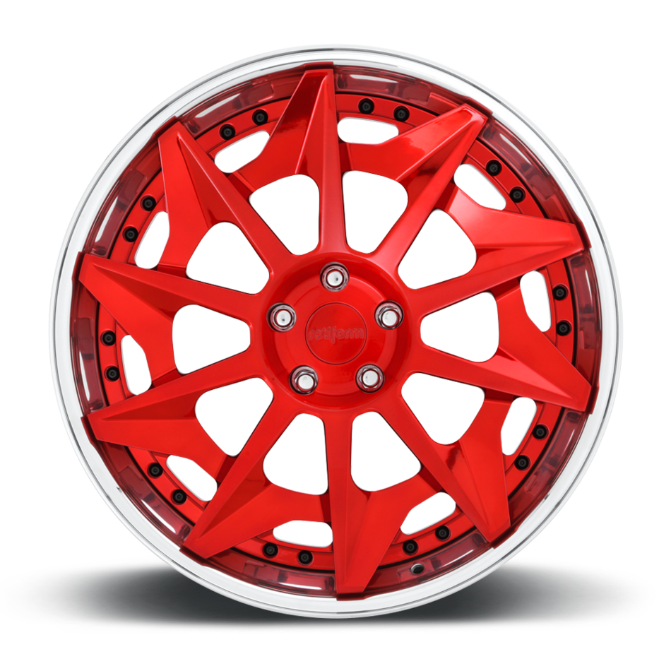 Rotiform CVT Forged Custom Brushed Candy Red Finish Wheels