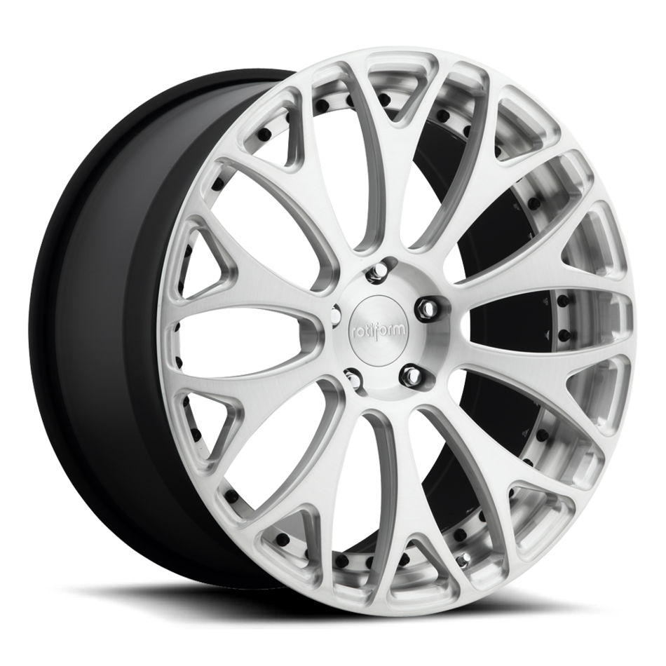 Rotiform DAB Forged Custom Brushed Face with Gloss Clear Finish Wheels