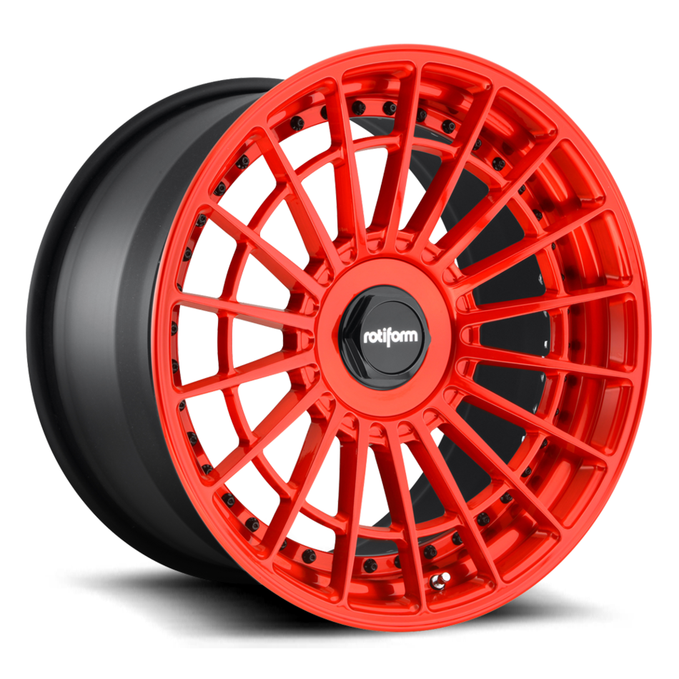 Rotiform LAS-R Forged Custom Candy Red Finish Wheels