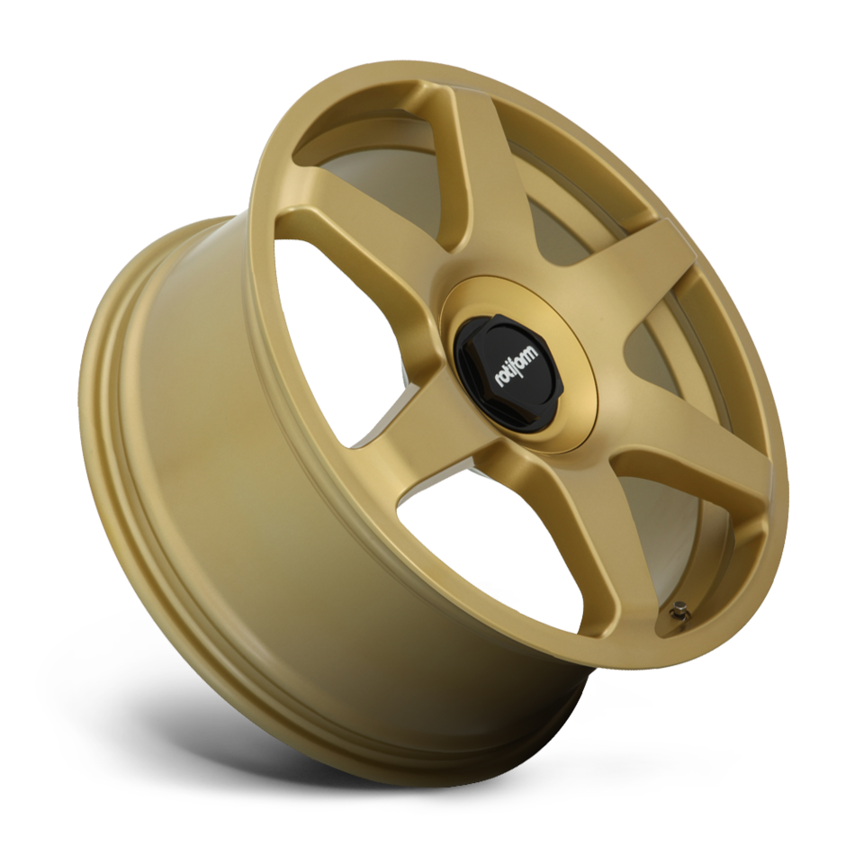 Rotiform SIX Matte Gold Finish Wheels