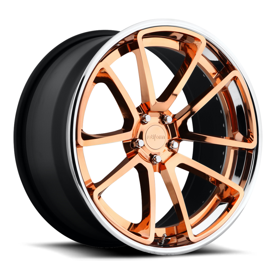 Rotiform SPF Forged Custom Hi Luster Copper Face with Polished Lip Finish Wheels