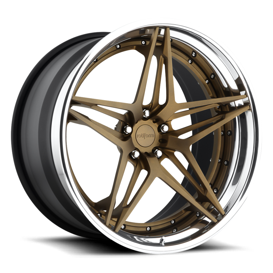 Rotiform VDA Forged Custom Matte Bronze Face with Polished Lip Finish Wheels