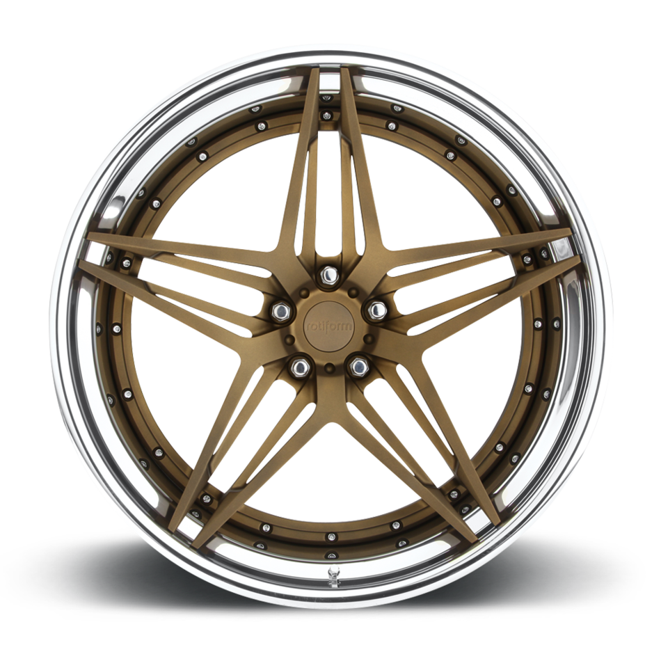 Rotiform VDA Forged Custom Matte Bronze Face with Polished Lip Finish Wheels