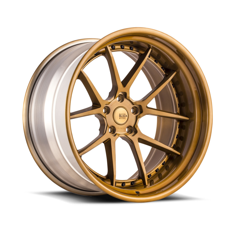 Savini Black di Forza BM14-L Forged Wheels - Brushed Copper Finish