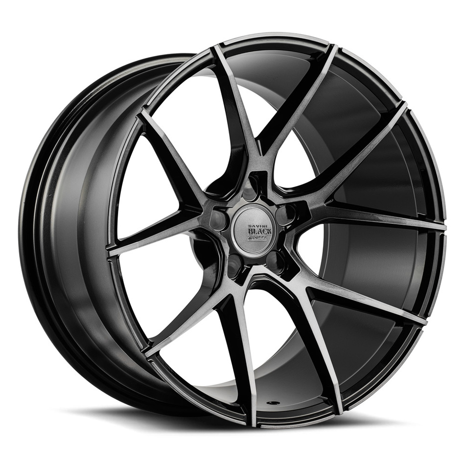 Savini Black di Forza BM14 Wheels - Gloss Black with Double Dark Tint Finish
