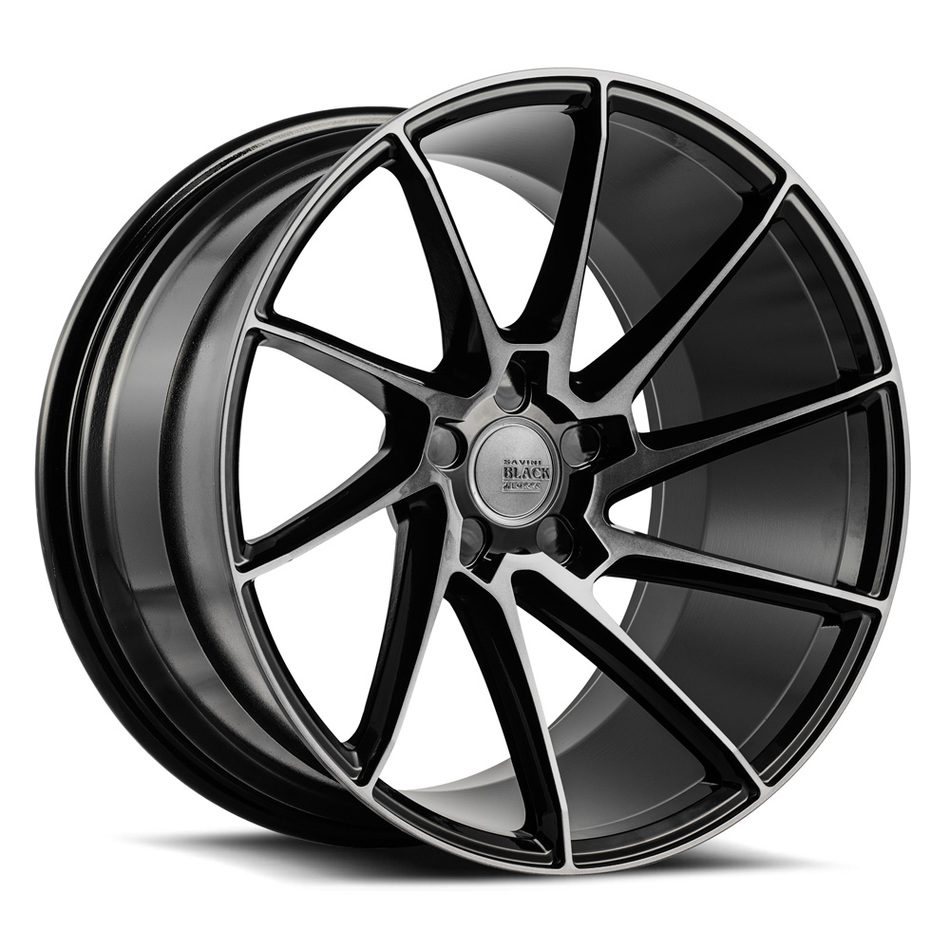 Savini Black di Forza BM15 Wheels - Gloss Black with Double Dark Tint Finish
