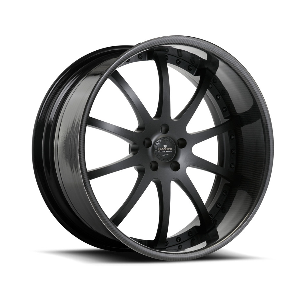 Savini Forged SV26s Black Carbon Fiber XLT Wheels