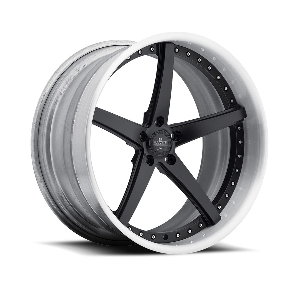 Savini Forged SV44p Matte Black Brushed Performance Wheels