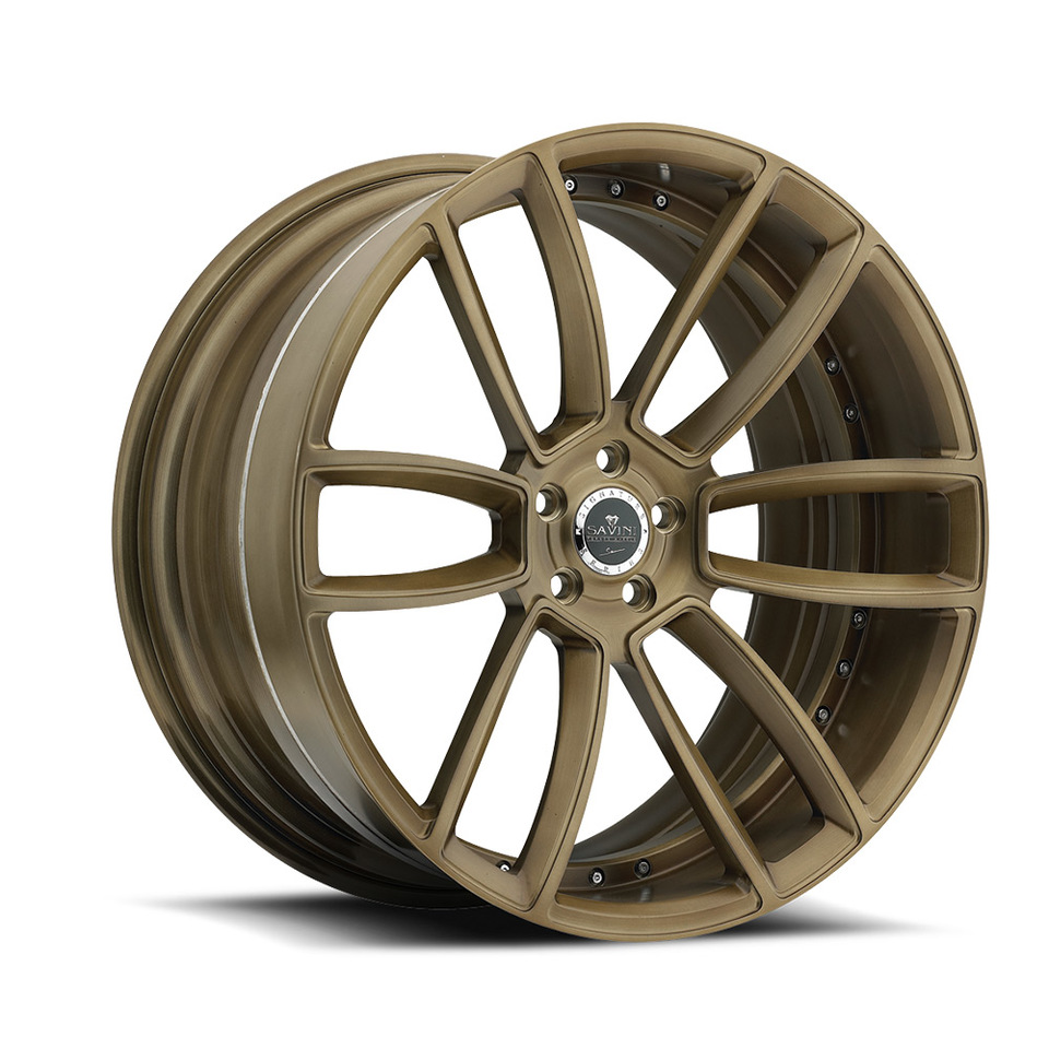 Savini Forged SV52d Bronze Brushed Duoblock Wheels