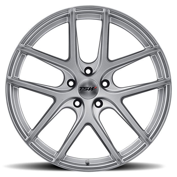 TSW Geneva Matte Titanium Silver Finish Wheels