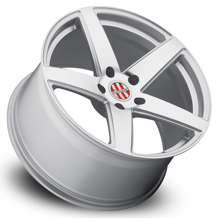 Victor Equipment Baden Silver with Mirror Cut Face Porsche Wheels - Lay