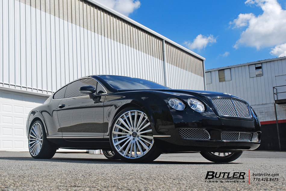 Bentley Gt With 22in Lexani Lz722 Wheels And Vredestein Tires 8