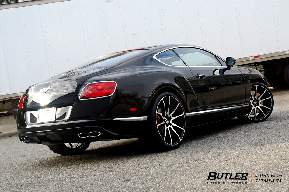 Bentley Gt V8 S With 22in Savini Bm12 Wheels And Pirelli Tires Bt 9