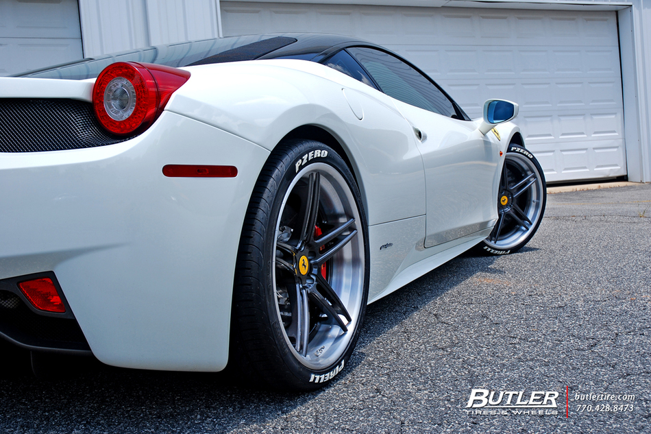 Ferrari 458 Italia On Custom 21in Avant Garde Agl15 Wheels