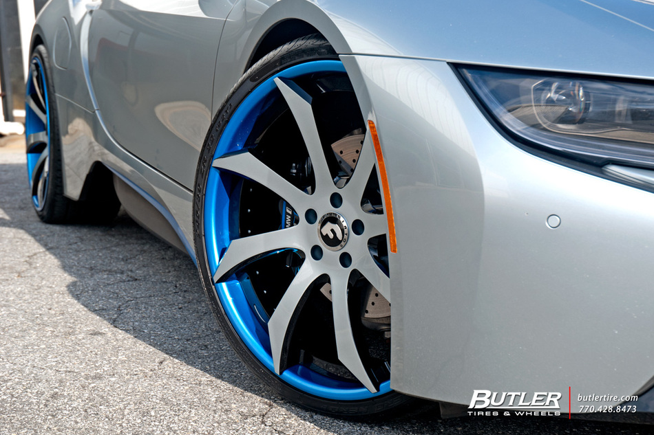 Bmw I8 On Custom 22in Forgiato Fondare Ecl Wheels