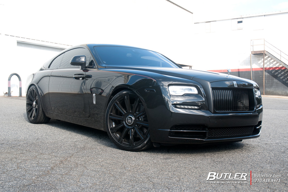Rolls Royce Wraith With 22in Ag Luxury Agl11 Wheels And Pirelli Tires 4
